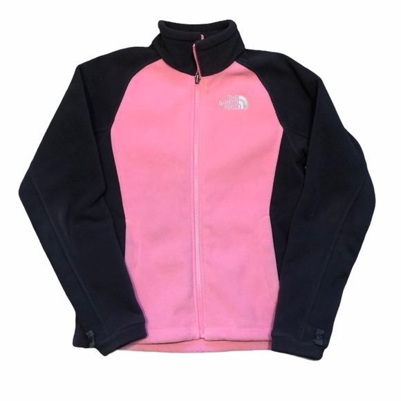 The North Face Jackets & Blazers - The North Face Grey&Pink Fleece Zip Up Jacket-SzXS